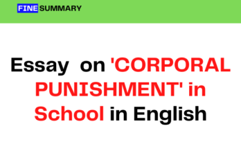 essay on corporal punishment in english