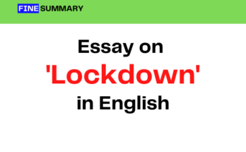 essay on lockdown in english