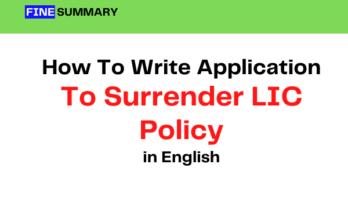 application to surrender lic