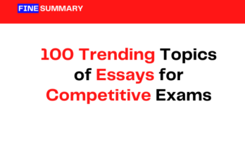 100 trending essays for competitive exams