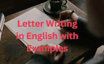 Letter writing in English with Examples