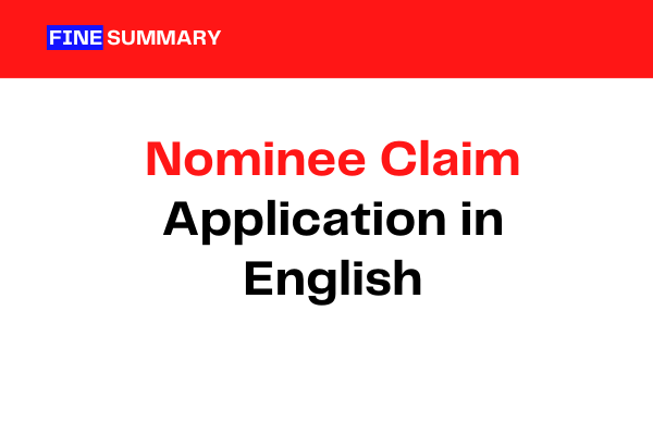 Nominee Claim Application