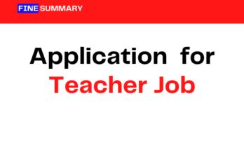 application for teacher job