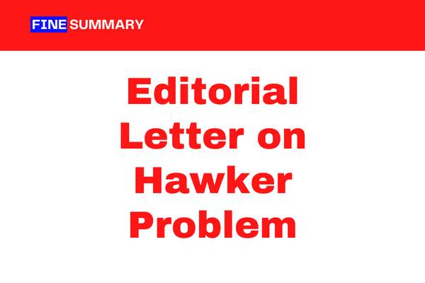 Editorial Letter on Hawker Problem