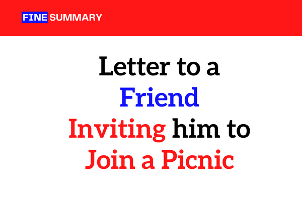 Letter to a Friend Inviting him to Join a Picnic