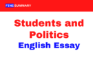 Students and Politics Essay