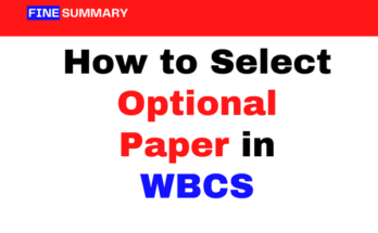How to select optional paper in WBCS