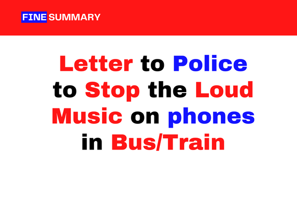 Loud music on Mobile Phones in Bus and Train