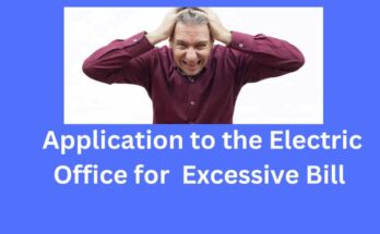Application to the electric office for high bill